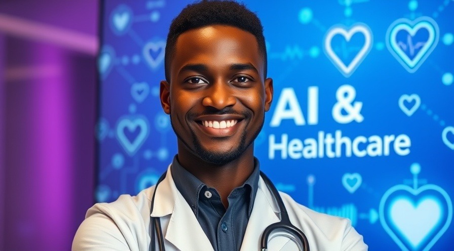 male doctor discussing artificial intelligence in healthcare for heart failure management.