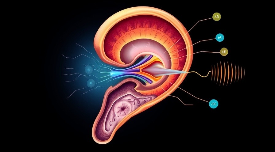 inner ear illustration for balance and hearing.