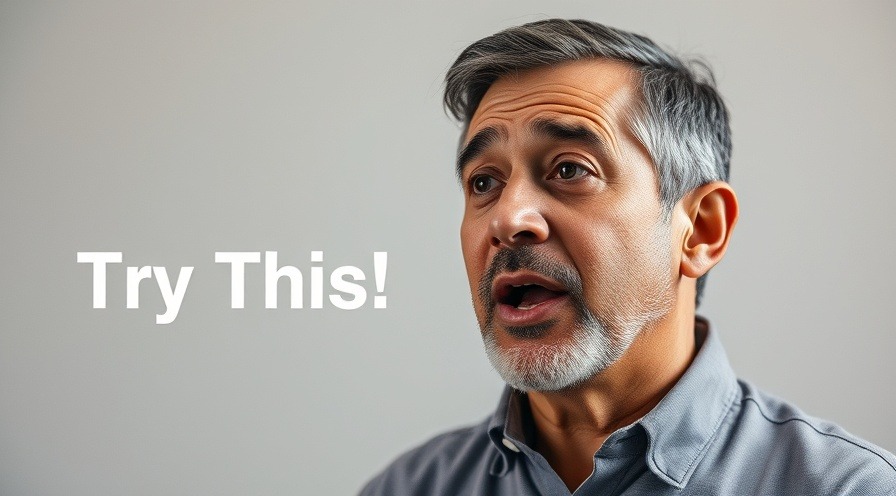 Middle-aged man discussing health benefits of green tea for weight management.