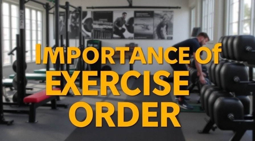 Exercise order matters: close-up of workout schedule with bold headline.