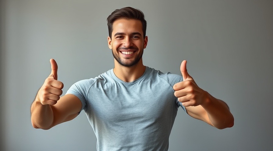 Fit man giving thumbs up after morning workouts for quick weight loss.