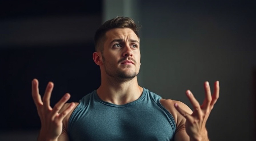 Athletic man gesturing indoors, exploring benefits of cold exposure and activating brown fat.