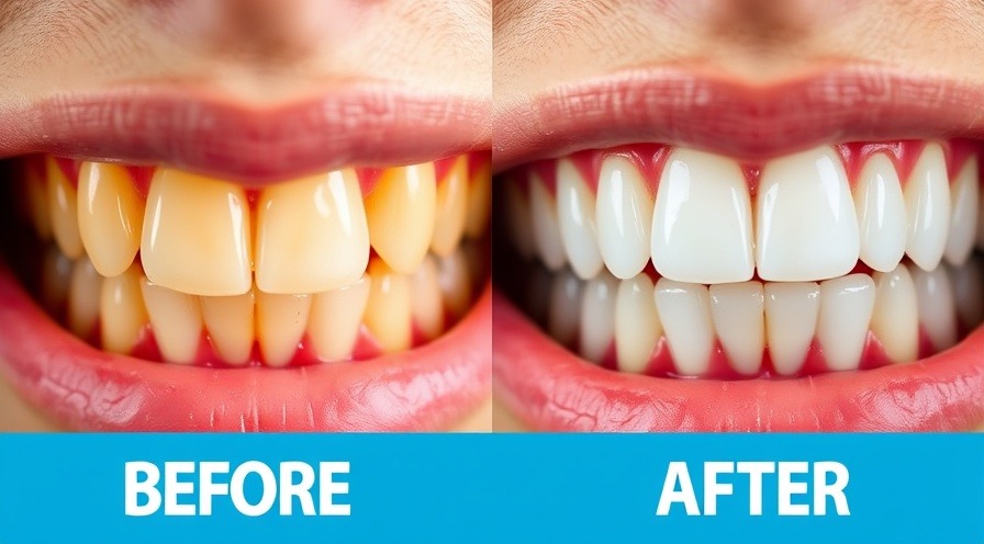 Dental transformation showcasing advantages of holistic medicine: before and after teeth whitening.