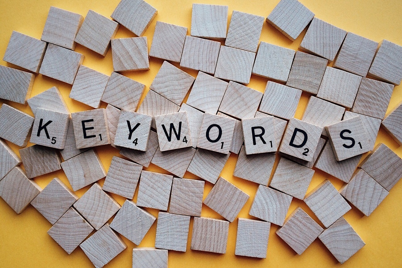 keyword spelled out on scrabble tiles