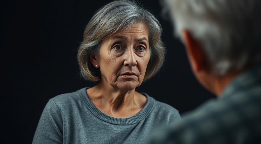 Middle-aged woman discussing sleep deprivation and mental health tips.