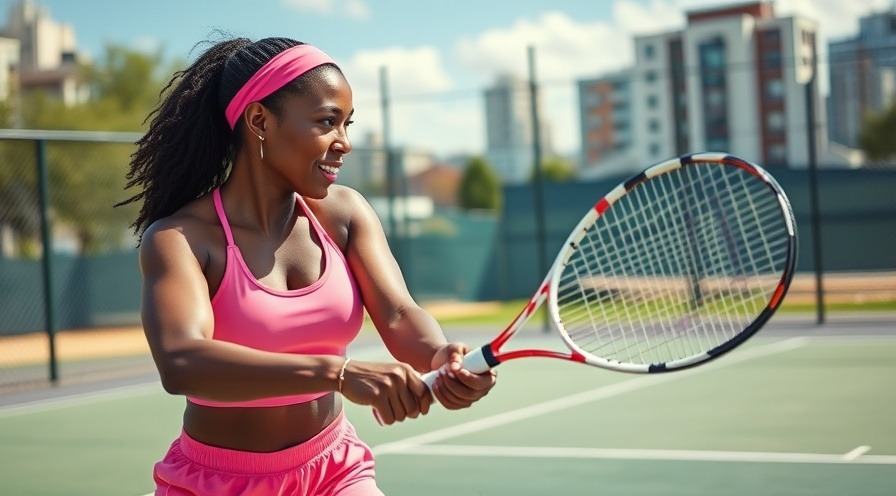 Active woman playing tennis, promoting a healthy lifestyle to manage diabetes and heart disease risk.