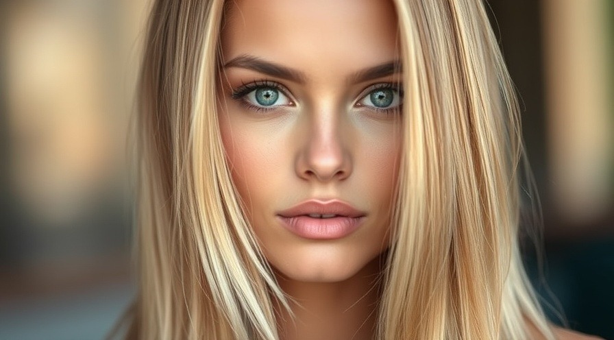 Attractive woman with long blonde hair, showcasing benefits of biotin for hair.