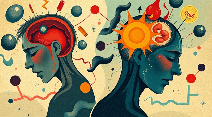 Surreal illustration depicting inflammatory and nociceptive pain in juvenile arthritis.