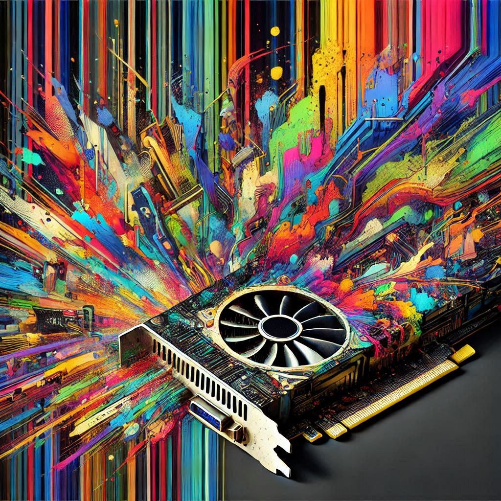 A malfunctioning graphics card