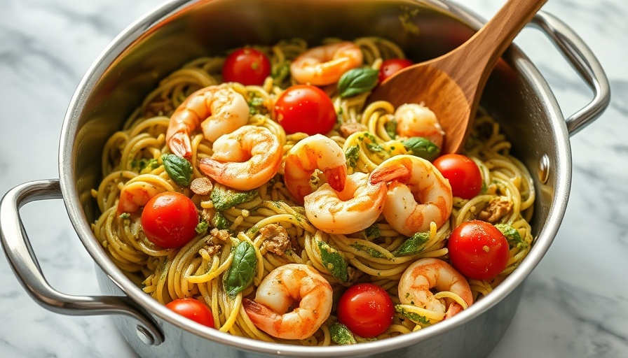 Healthy recipes: Orzo pasta with shrimp and pesto