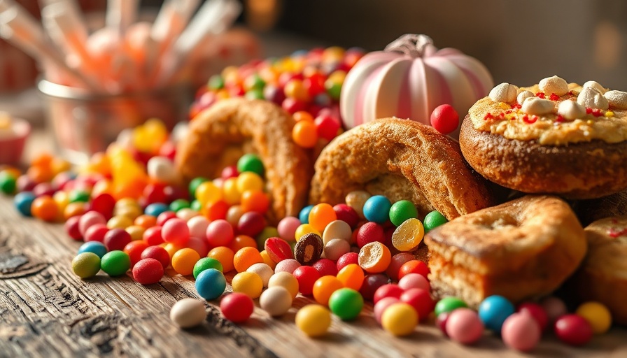Assorted candies and pastries highlighting sugar cravings impact on diabetes management.