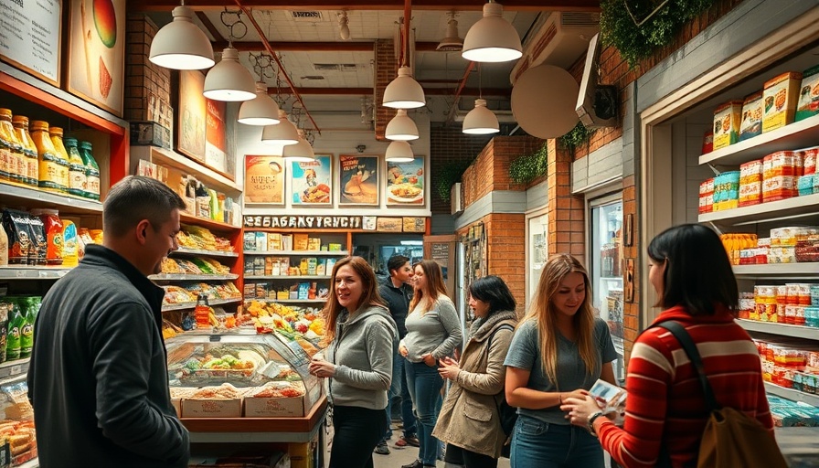 Laurel Market Charlotte interior with patrons engaged and browsing.