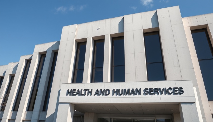 DHHS building exterior with entrance sign