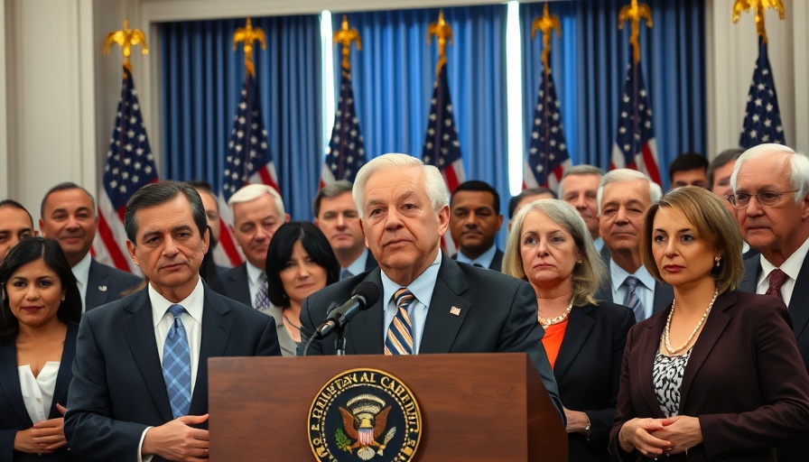 NC Senate health care policy initiatives discussed by group at podium.