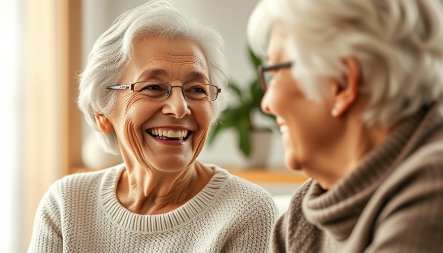 Hope Lodge support participant smiling warmly, indoor setting.