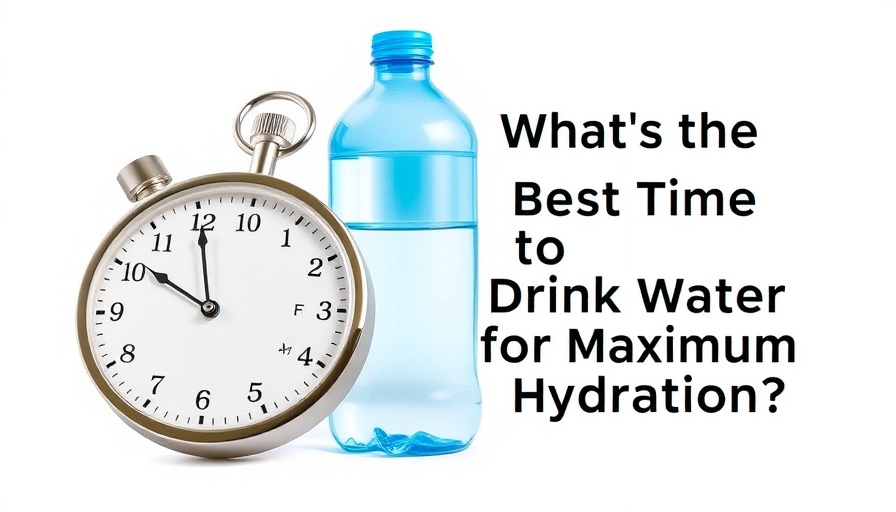 Best Time to Drink Water for Hydration illustration.