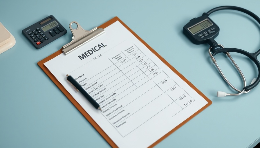 Medical bill and tools illustrating fix our health care headaches NC.