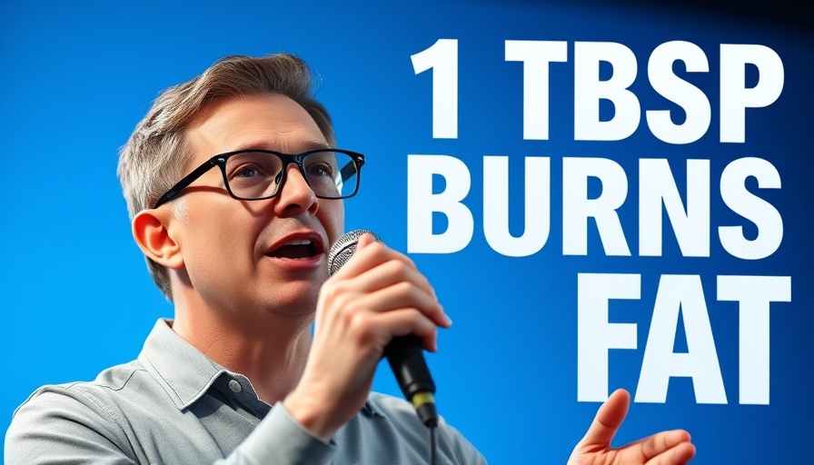 One TBSP burns visceral fat discussion with speaker in blue glasses.