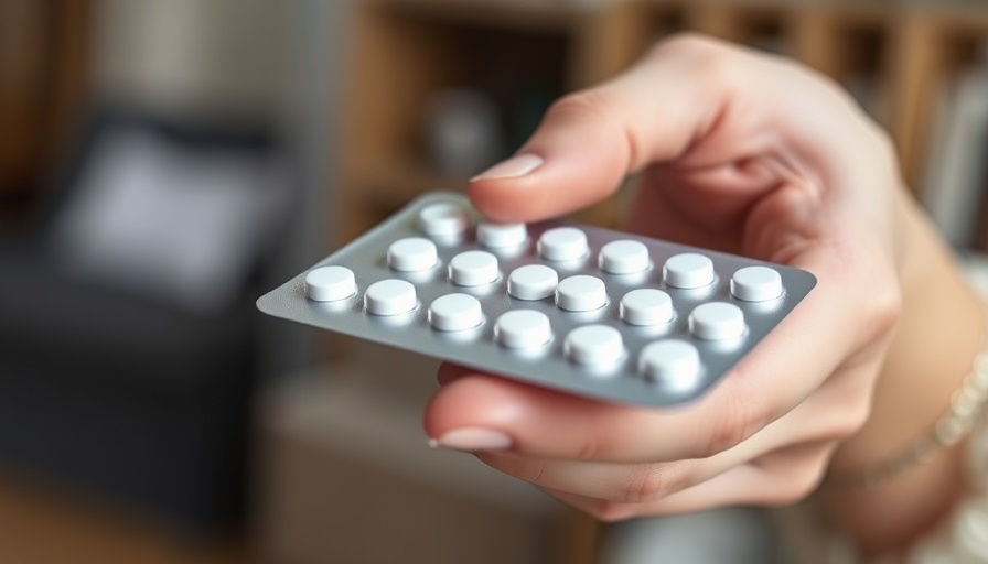 Birth control pills and stroke risk inquiry with hands holding pack.