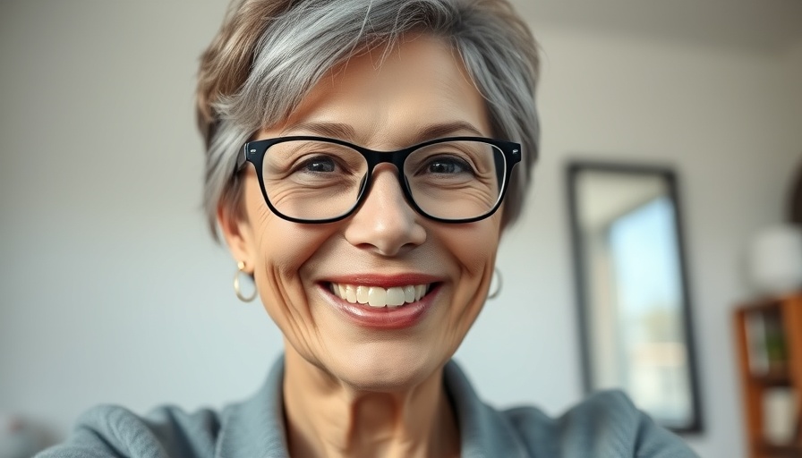 Middle-aged woman in virtual consultation setting, virtual pediatric rheumatology appointment.