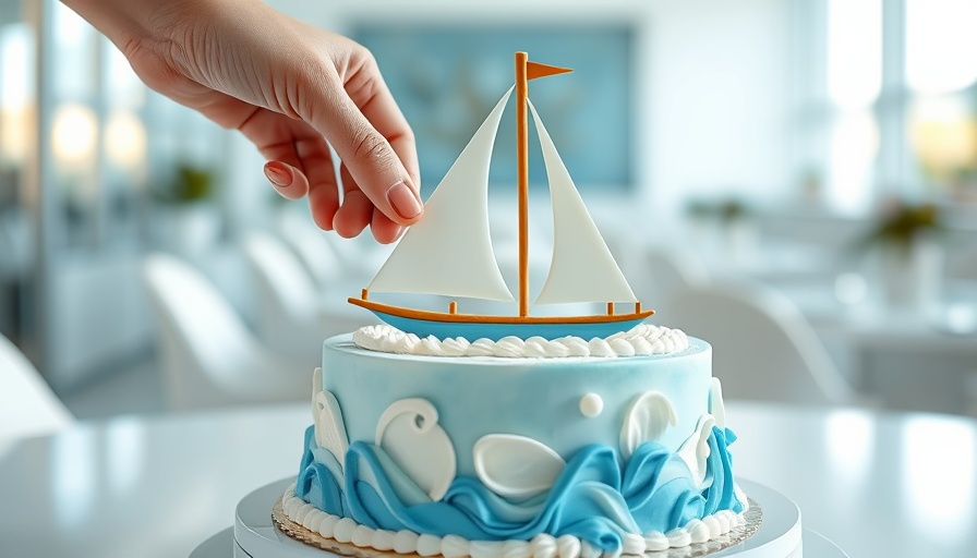 Decorative cake at Sugarloaf Island Bakery, Morehead City, NC.