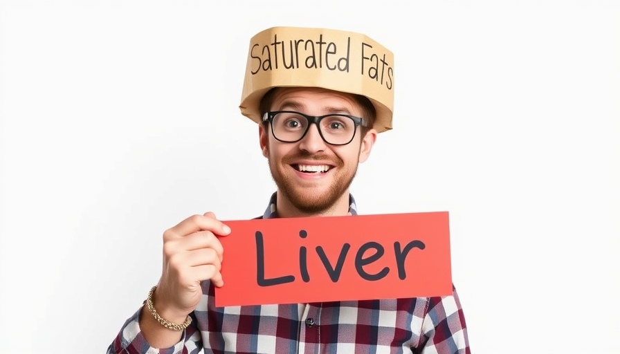 Man educating on causes of insulin resistance with playful props.