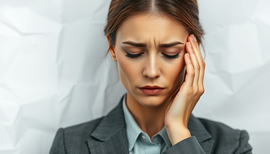 Woman thinking about automatic negative thoughts in a reflective pose.