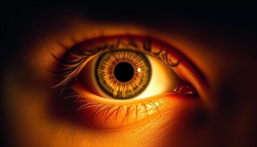 Close-up of a glowing eye in dim light - how to make your eye glow.