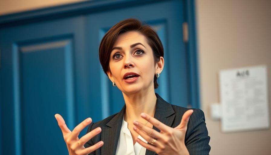 A woman passionately discussing best supplements for mental health.