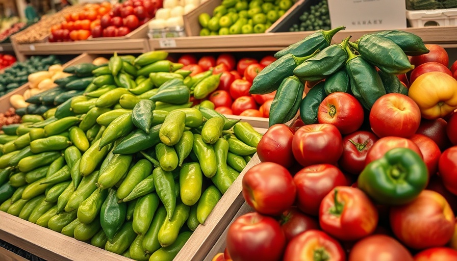 Fresh produce at a food bank, highlighting potential SNAP-Ed nutrition program budget cuts impact.