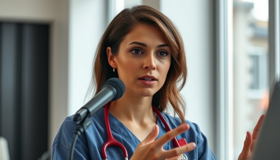 Female doctor discussing D&C after pregnancy loss.