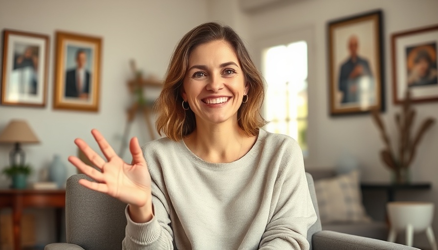 Woman discussing fertility after 35 in a bright room.