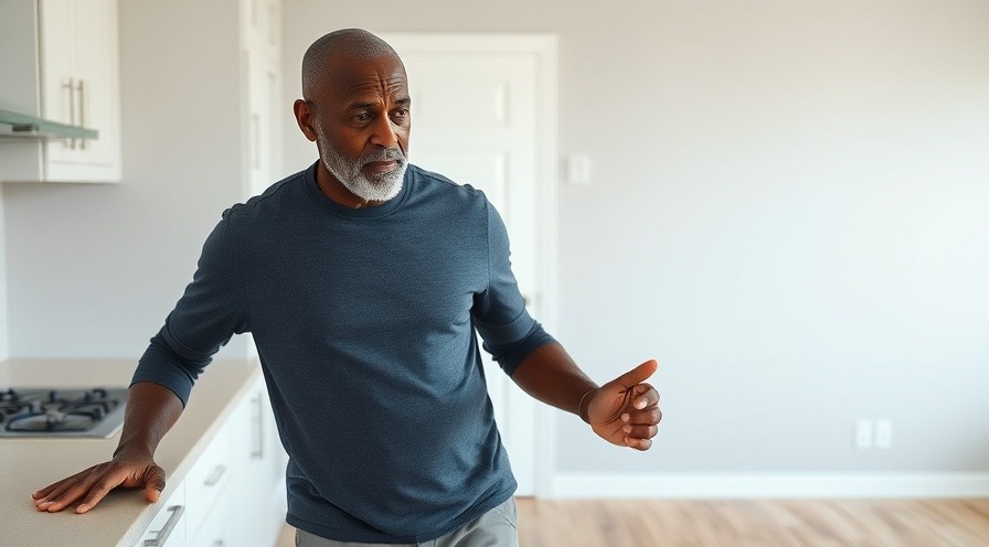 Senior citizen exercises: male focusing on basic fitness leg movements.
