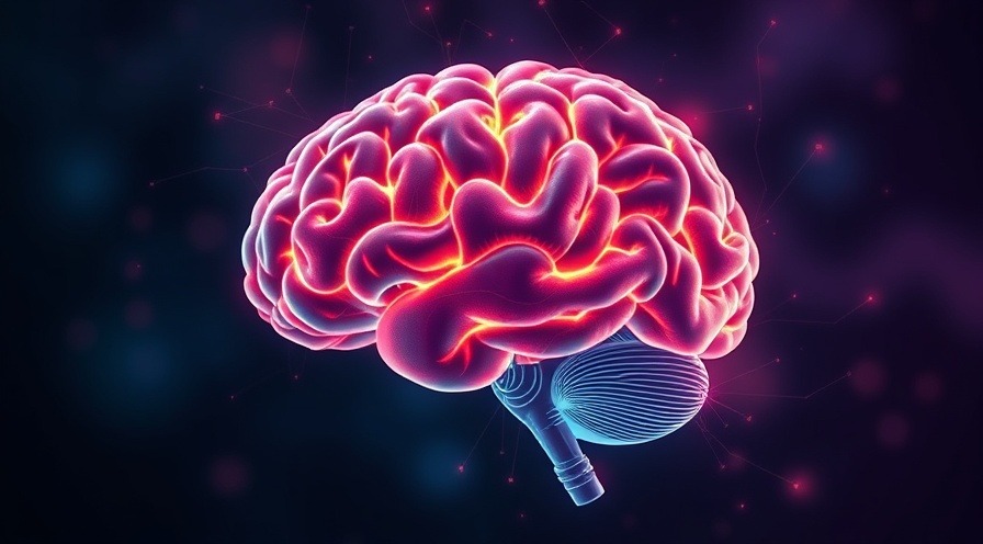 Vector illustration of a human brain highlighting its complex structure.