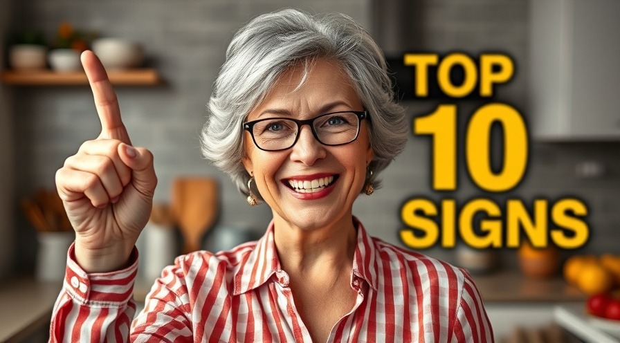 Enthusiastic woman highlighting advantages of holistic medicine in a vibrant kitchen.