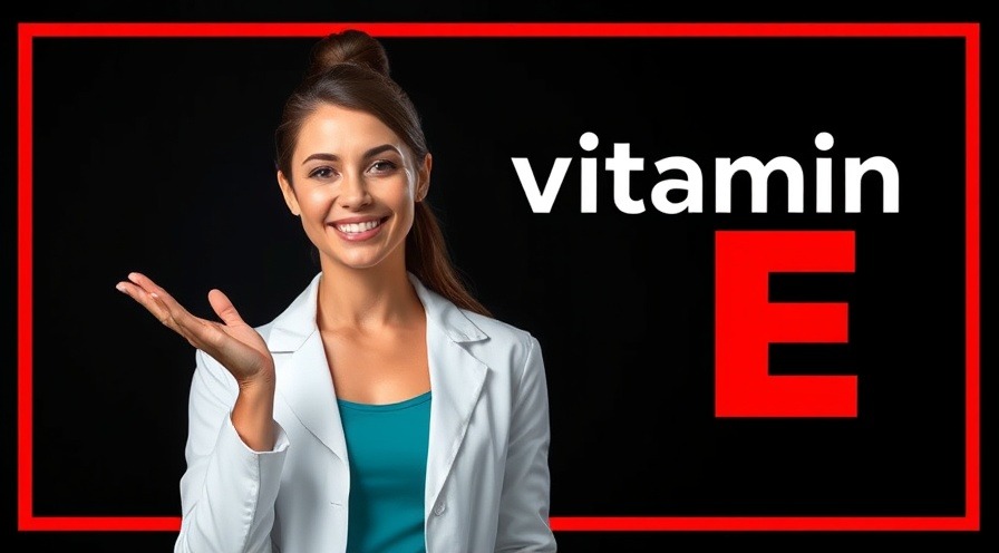 Confident woman in teal and white coat highlighting health benefits of Vitamin E.