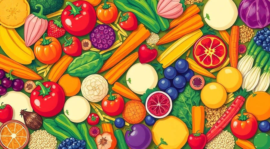Vibrant array of healthy foods promoting best foods for vision and eye care routine.
