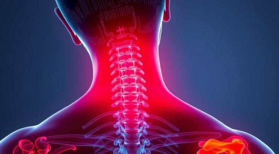 Neck pain traveling down shoulder into arm, showcasing discomfort and symptoms.