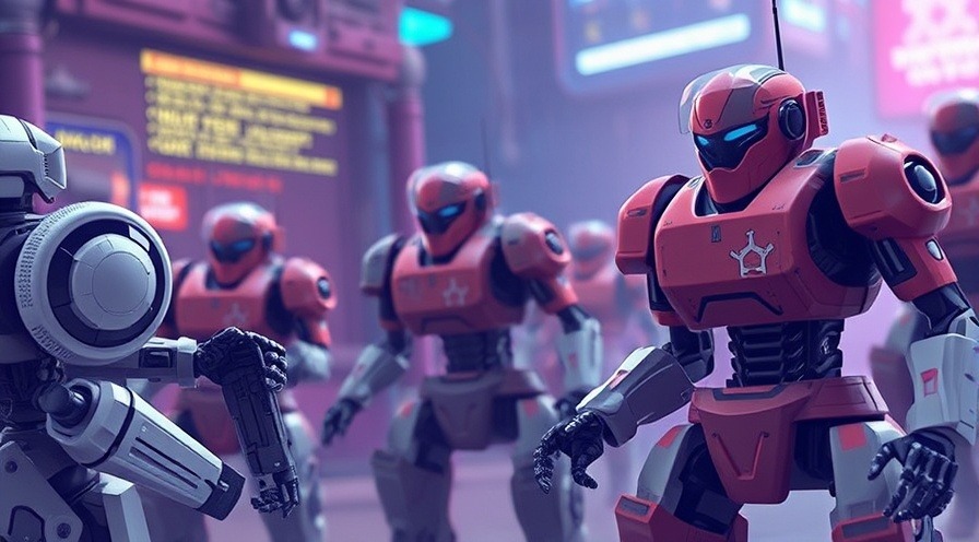 Technical Controls: An illustration of a Robot Army showcasing advanced technology.