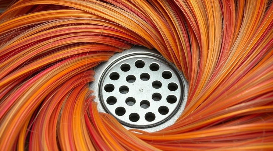 hair circling the shower drain