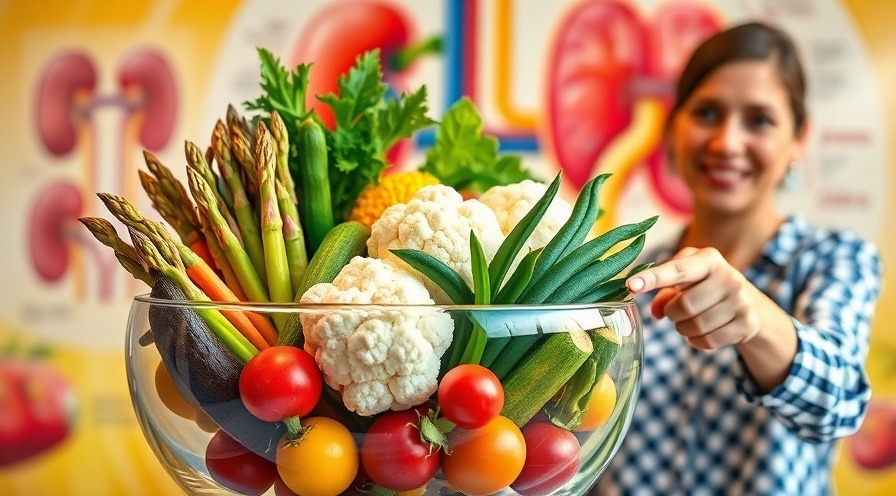 Colorful kidney-friendly vegetables promoting holistic solutions in medicine.