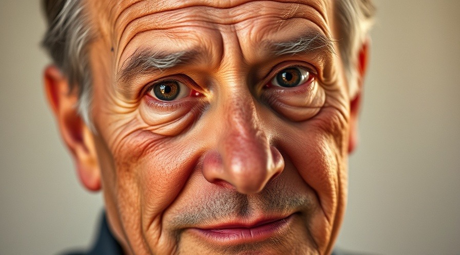 A 58-year-old man experiencing joint swelling, showcasing holistic solutions in a natural setting.