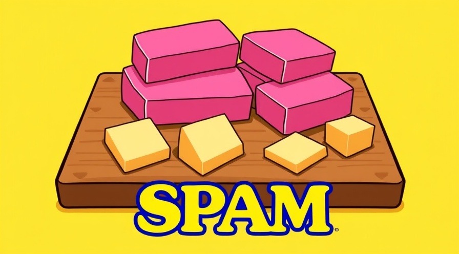 Bright cartoon illustration of Spam highlights its nutritional value and alternatives.