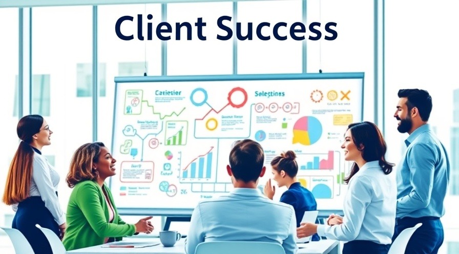 Diverse professionals collaborating in a modern meeting room showcasing client success.