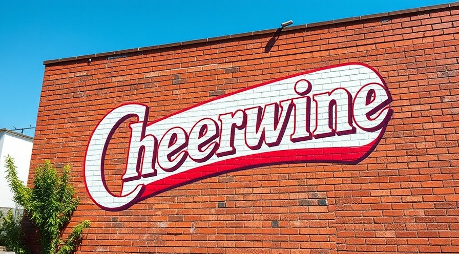 Vintage Cheerwine mural showcasing traditions in beverage manufacturing for food safety.