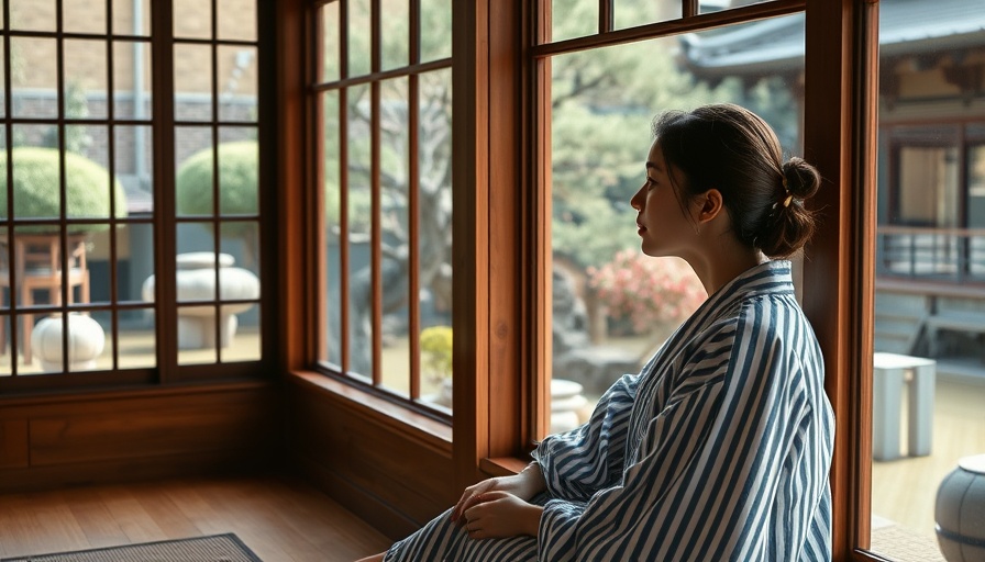 1% Mindset for Entrepreneurs: Woman in calm Japanese setting.