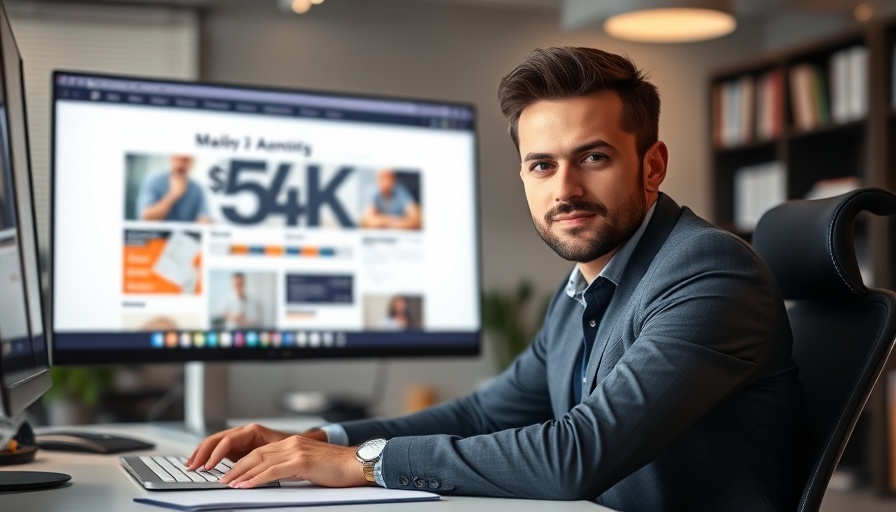 Confident individual promoting 5 types of websites that can make $5k/month