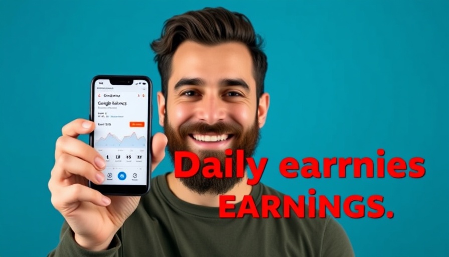 Make $600 Daily Using Google Search with cheerful bearded man.