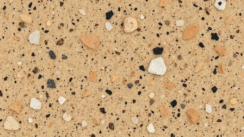 Granite Sahara Tan quartz epoxy texture macro, showcasing rich hues and detail.
