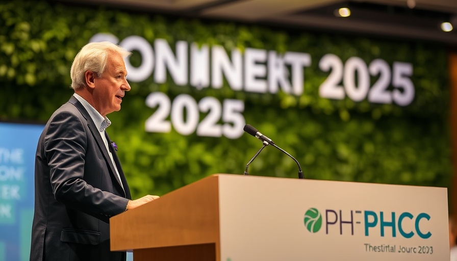 PHCC CONNECT 2025 speaker addressing plumbing and HVAC professionals.